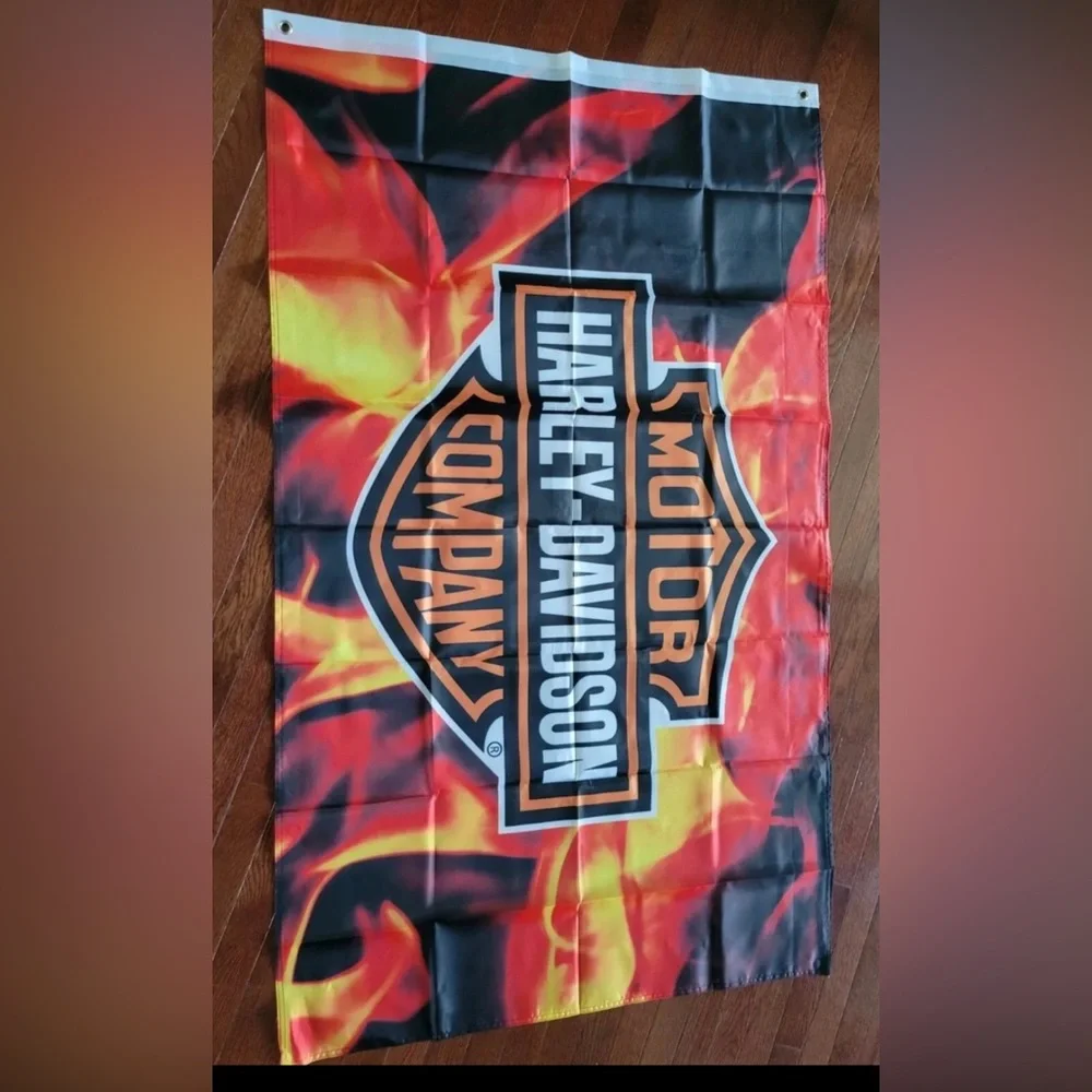 Harley Davidson Flag Double Sided New 5ft By 3 New motorcycle